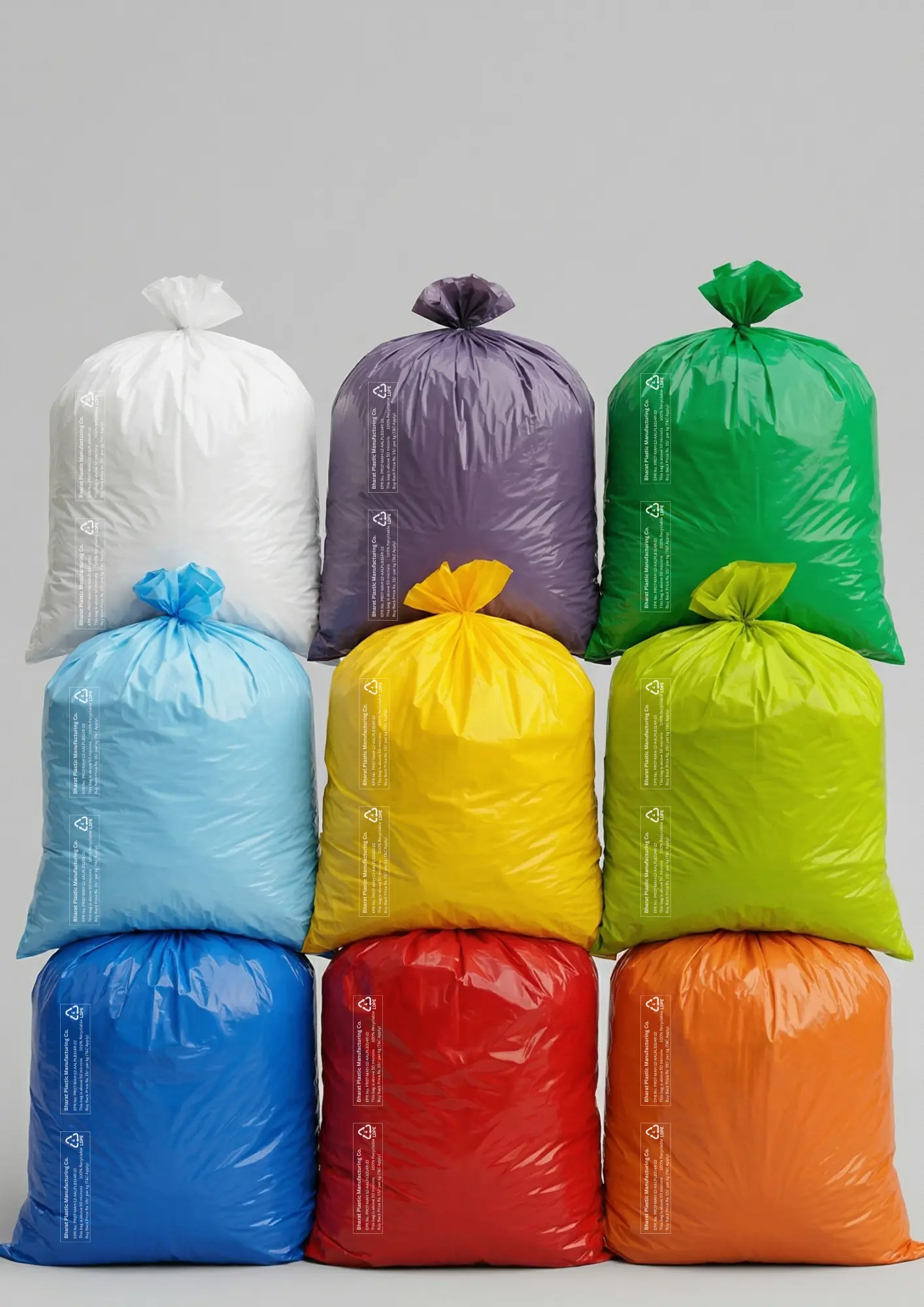 Coloured Polybags — Custom Any Colour LDPE Polythene Bags Manufacturer Pune Maharashtra