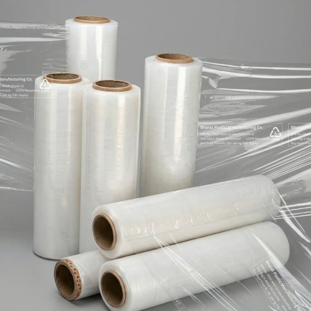 Stretch Film Rolls — Industrial Pallet Wrap Stretch Film Supplier Pune, Mumbai, Maharashtra